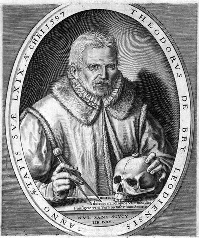 Ritratto di Theodor de Bry da Theodore de Bry